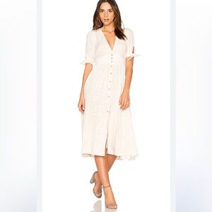 Free People Love Of My Life Dress in
Ivory I Elegant Cream Midi Dress